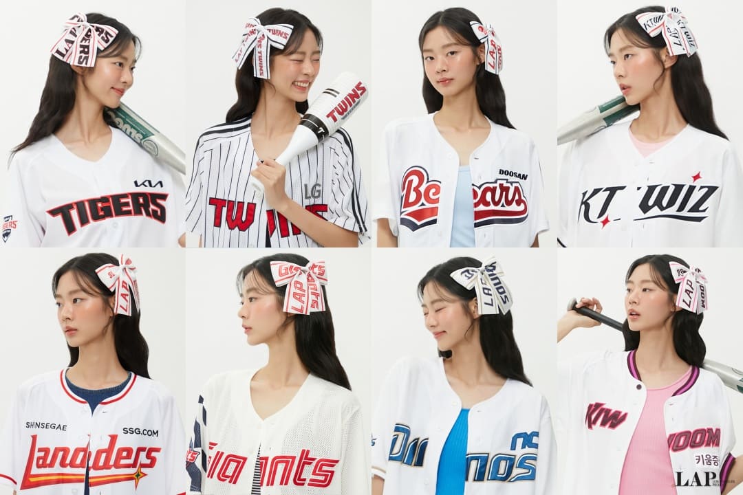 KBO X LAP 레터링 머리핀