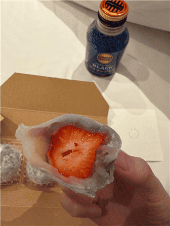 과일 찹쌀떡 단면 사진